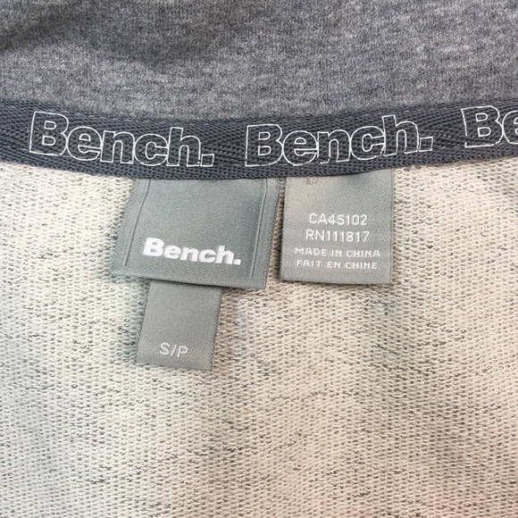 Bench Women’s Light Gray Shawl Collar Zip Up Sweater. Sz S - Picture 8 of 14